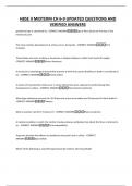 HBSE II MIDTERM CH 6-9 UPDATED QUESTIONS AND VERIFIED ANSWERS