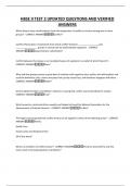 HBSE II TEST 2 UPDATED QUESTIONS AND VERIFIED ANSWERS