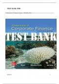 Test Bank for Fundamentals of Corporate Finance&comma; 13th Edition by Stephen Ross&comma; Randolph Westerfield&comma; Bradford Jordan Questions And Answers ALL CHAPTERS INCLUDED LATEST UPDATE&excl;&excl;&excl;&excl;