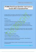 PN3006 Final Exam Questions And Answers &vert;Latest 2025 &vert; Guaranteed Pass