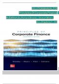 olution Manual for Principles of Corporate Finance 14th Edition by Richard Brealey&comma; Stewart Myers&comma; Franklin Allen and Alex Edmans&comma; Complete Chapter 1 - 34 &vert; Newest Version