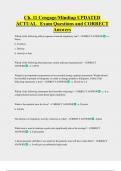 Ch&period; 11 Cengage&sol;Mindtap UPDATED  ACTUAL   Exam Questions and CORRECT  Answers 
