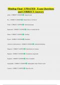 Mindtap Final  UPDATED   Exam Questions  and CORRECT Answers