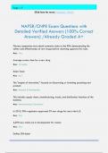 NAPSR&sol;CNPR Exam Questions with  Detailed Verified Answers &lpar;100&percnt; Correct  Answers&rpar; &sol;Already Graded A&plus; Pharma companies must submit extensive data to the FDA demonstrating the  safety and effectiveness of new drugs before receiving approval for sale&period; Ans&colon; T