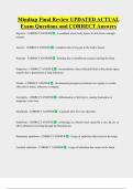 Mindtap  Bundled Exam Questions WITH  CORRECT Answers