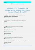 pharm hesi v1&comma;v2&comma;v3 Questions with  Detailed Verified Answers &lpar;100&percnt; Correct  Answers&rpar; &sol;Already Graded A&plus; Nurse should observe most closely for drug toxicity when a client receives med that has what characteristic Ans&colon; Narrow therapeutic index