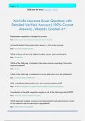 Xcel Life Insurance Exam Questions with Detailed Verified Answers &lpar;100&percnt; Correct Answers&rpar; &sol;Already Graded A&plus;