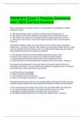 PNVN1811 Exam 1 Practice Questions with 100&percnt; Correct Answers 