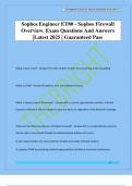 Sophos Engineer ET80 - Sophos Firewall Overview&period; Exam Questions And Answers &vert;Latest 2025 &vert; Guaranteed Pass