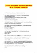 ALL EXW PACKAGED EXAMS&colon; QUESTIONS WITH 100&percnt; VERIFIED ANSWERS LATEST UPDATED