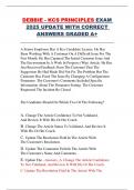 DEBBIE - KCS PRINCIPLES EXAM  2025 UPDATE WITH CORRECT  ANSWERS GRADED A&plus;