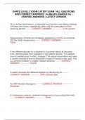 DANTE LEVEL 3 EXAM LATEST EXAM &vert; ALL QUESTIONS AND CORRECT ANSWERS &vert; ALREADY GRADED A&plus; &vert; VERIFIED ANSWERS &vert; LATEST VERSION