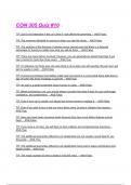 CON 305 Quiz &num;10 Exam Questions and Answers 2025&sol;2026&lpar; A&plus; GRADED 100&percnt; VERIFIED&rpar;&period;