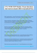UTA NURS-5335 Module 3 Exam Questions And Answers &vert;Latest 2025 &vert; Guaranteed Pass