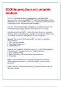 CDCR Sergeant Exam with complete solutions&period;