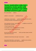 Texas medication aide test &vert;complete study guide with detailed question and 100&percnt; verified answers&period;get a pass