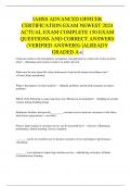 IAHSS ADVANCED OFFICER  CERTIFICATION EXAM NEWEST 2024  ACTUAL EXAM COMPLETE 150 EXAM  QUESTIONS AND CORRECT ANSWERS  &lpar;VERIFIED ANSWERS&rpar; &vert;ALREADY  GRADED A&plus;&vert;