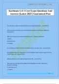 Xactimate Lvl 1 Cert Exam Questions And Answers &vert;Latest 2025 &vert; Guaranteed Pass