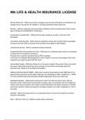 WA LIFE & HEALTH INSURANCE LICENSE QUESTIONS AND CORRECT DETAILED ANSWERS 2025&sol;2026 &lpar;VERIFIED ANSWERS&rpar; &vert;ALREADY GRADED A&plus;&vert;&vert;BRAND NEW&excl;&excl;