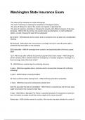 Washington State Insurance Exam QUESTIONS AND CORRECT DETAILED ANSWERS 2025&sol;2026 &lpar;VERIFIED ANSWERS&rpar; &vert;ALREADY GRADED A&plus;&vert;&vert;BRAND NEW&excl;&excl;