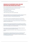 MEDSURG VATI ASSESSMENT EXAM  2025-2026 QUESTIONS AND ANSWERS  NEW UPDATE