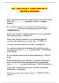 HCL 3000 EXAM 3 QUESTIONS WITH VERIFIED ANSWERS