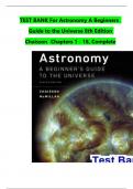 TEST BANK For Astronomy A Beginners Guide to the Universe 8th Edition Chaisson Chapters 1 - 18&comma; Complete