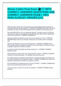 Illinois Colibri Final Exam 
