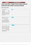 EXAM 1 NUR 2830 &sol; NEWEST STUDY GUIDE COMPLETE QUESTIONS AND CORRECT DETAILED ANSWERS  