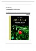 Test Bank - Campbell Biology 3rd Canadian Edition &lpar;Urry&rpar; Chapter 1-56 &vert; All Chapters 2025 update 100&percnt; 