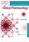 TEST BANK - ROACH&rsquo;S INTRODUCTORY CLINICAL PHARMACOLOGY 11TH EDITION BY SUSAN M&period; FORD ALL CHAPTERS COVERED QUESTIONS AND ANSWERS GRADED A&plus; NEWEST VERSION 2025&period;