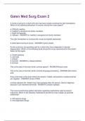 Galen Med Surg Exam 2 Questions and Answers&vert;2025 Update&vert;100&percnt; Correct