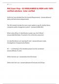 RAC Exam Prep - EU MDD&sol;AIMDD & MDR-with 100&percnt; verified solutions -tutor verified