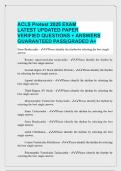 ACLS Pretest 2025 EXAM LATEST UPDATED PAPER VERIFIED QUESTIONS &plus; ANSWERS GUARANTEED PASS&vert;GRADED A&plus;