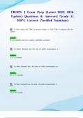 FDOPS 1 Exam Prep &lpar;Latest 2025&sol; 2026 Update&rpar; Questions & Answers&vert; Grade A&vert; 100&percnt; Correct &lpar;Verified Solutions&rpar;
