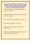 RHODE ISLAND JOURNEYMAN&sol;MASTER PLUMBER EXAM LATEST  2025 ACTUAL EXAM WITH COMPLETE QUESTIONS AND CORRECT  DETAILED ANSWERS &lpar;100&percnt; VERIFIED ANSWERS&rpar; &vert;ALREADY  GRADED A&plus;&vert; &vert;&vert;PROFESSOR VERIFIED&vert;&vert; &vert;&vert;BRANDNEW&excl;&excl;&excl;&vert;&vert; 