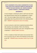 RN ATI LEADERSHIP ACTUAL EXAM &sol;LEADERSHIP RN ATI EXAM  LATEST 2025 ACTUAL EXAM WITH COMPLETE QUESTIONS AND  CORRECT DETAILED ANSWERS &lpar;100&percnt; VERIFIED ANSWERS&rpar;  &vert;ALREADY GRADED A&plus;&vert; &vert;&vert;PROFESSOR VERIFIED&vert;&vert;   &vert;&vert;BRANDNEW&excl;&excl;&excl;&vert;&vert;