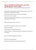 HESI A2 ENTRANCE EXAM BIOLOGY-with 100&percnt; verified solutions -tutor verified&period;