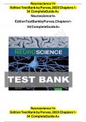 Test Bank - for Neuroscience 7th Edition by Purves&comma; All Chapters 1-34 &vert; Complete Guide A&plus;