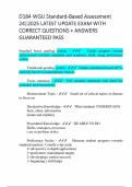D184 WGU Standard-Based Assessment 24&vert;2025 LATEST UPDATE EXAM WITH CORRECT QUESTIONS &plus; ANSWERS GUARANTEED PASS 
