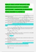 Referee 2025 LATEST UPDATED AND APPROVED EXAM&vert; WITH CORRECT QUESTIONS &plus; ANSWERS&vert; GUARANTEED PASS&vert; GRADED A&plus;&vert; RATED A&plus;