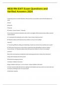HESI RN EXIT Exam Questions and Verified Answers 2021&period;