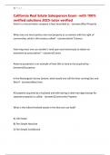California Real Estate Salesperson Exam -with 100&percnt; verified solutions 2025-tutor verified