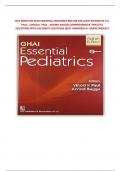 TEST BANK FOR GHAI ESSENTIAL PEDIATRICS 8ED &lpar;HB 2013&rpar; 8TH EDITION BY V&period;K&period; PAUL &comma; VINOD K&period; PAUL &comma; ARVIND BAGGA&vert;COMPREHENSIVE  PRACTICE QUESTIONS WITH ACCURATE SOLUTIONS &lpar;BEST ANSWERS&rpar; A&plus; GRADE&vert;NEWEST