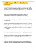 AAPC Chapter 5 Review Test &lpar;Verified Answers&rpar;