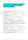NCIA AZ STATE EXAM LTC LICENSING PRACTICE TEST PART 1 NUMBERS QUIZ AND ANSWERS&period;