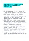 ALF CORE EXAM AS OF DEC&period; 2019 STANDARDS QUESTIONS AND ANSWERS 2025&period;