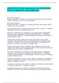 ASSISTED LIVING MANAGER AZ QUESTIONS WITH COMPLETE ANSWERS 2025&period;