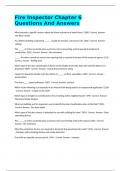 Fire Inspector Chapter 6 Questions And Answers&period;