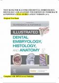test bank for illustrated dental embryology histology and anatomy 5th edition